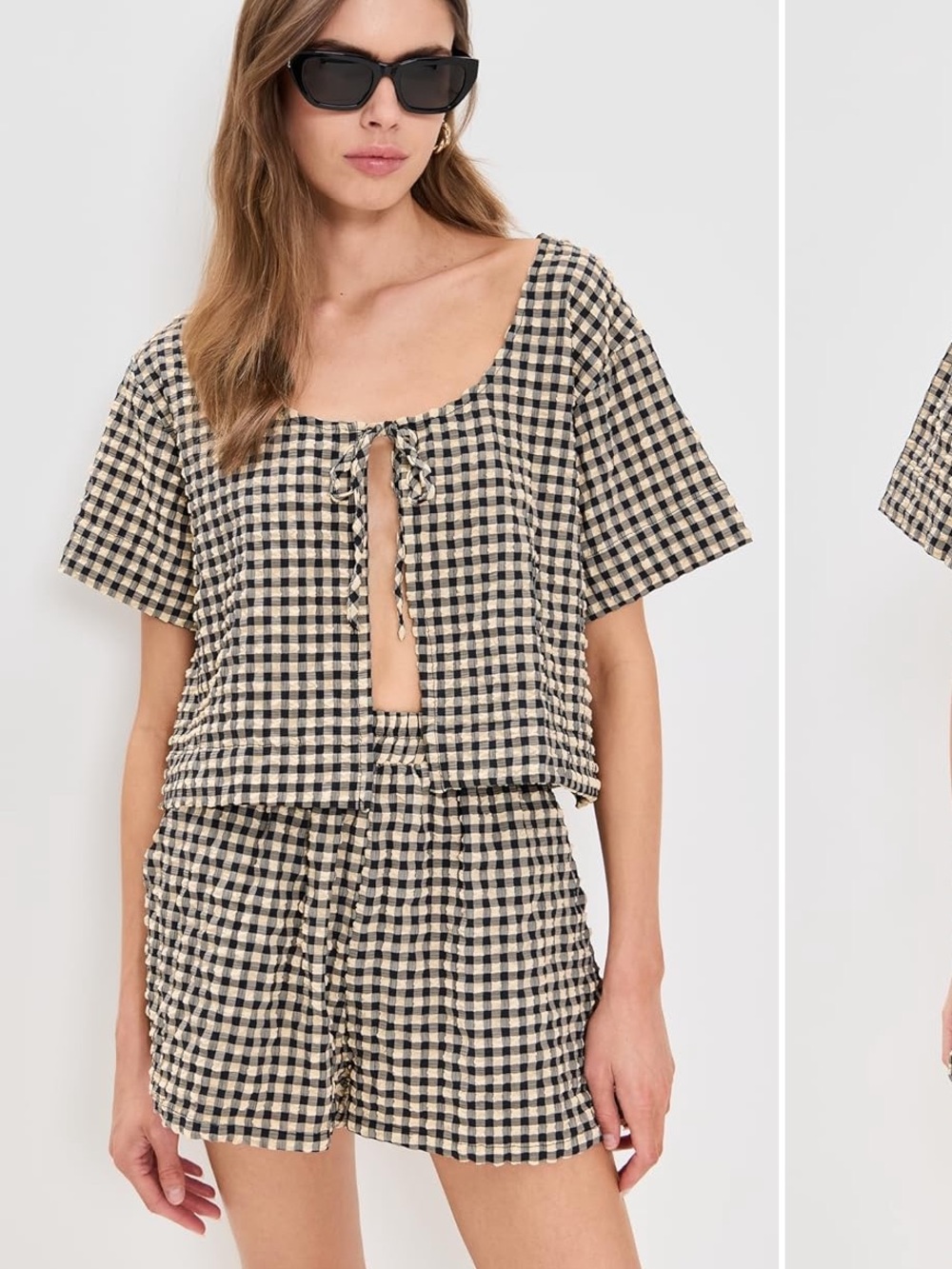Vrg Grl Gingham Two-Piece Set - Picture 2 of 6
